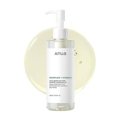 ODM Heartleaf Pore Control Moisturizing Facial Cleanser Oil For Face Makeup Blackhead Remover 6.76 Fl Oz
