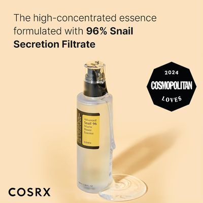 Hydrating Moisturizing Face Serum Snail Mucin 96% Power Repairing Essence 3.38 Fl.Oz 100ml