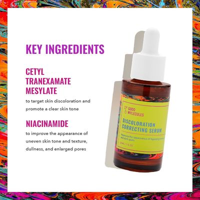 Alcohol Free Skin Molecules Discoloration Correcting Serum Tranexamic Acid Niacinamide For Dark Age Spots