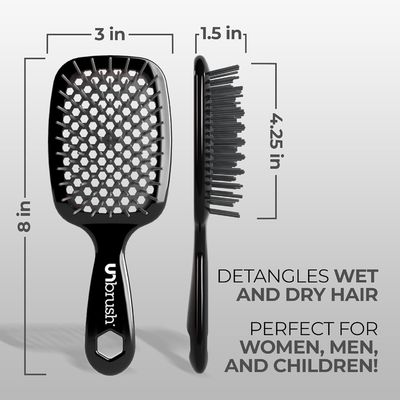 Vented FHI Heat UNbrush Detangling Hair Brush DuoFlex Cherry Blossom Pink OEM