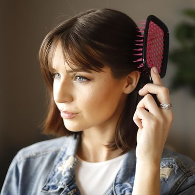 Lightweight UNbrush Detangling Heat FHI Hair Brush Pain Free DuoFlex Anti Static Bristles