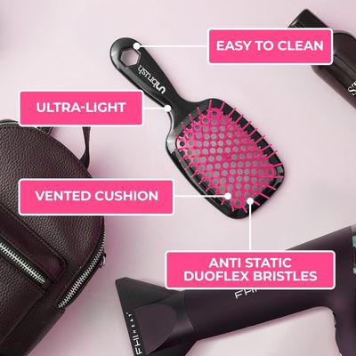 Lightweight UNbrush Detangling Heat FHI Hair Brush Pain Free DuoFlex Anti Static Bristles