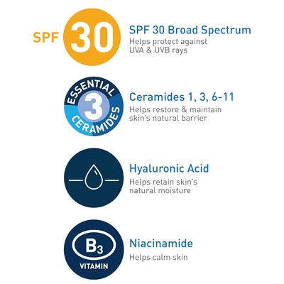 AM Clean Mineral Skin Brightening Sunscreen Facial Moisturizing Lotion SPF30 3oz