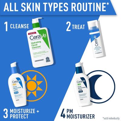 AM Clean Mineral Skin Brightening Sunscreen Facial Moisturizing Lotion SPF30 3oz