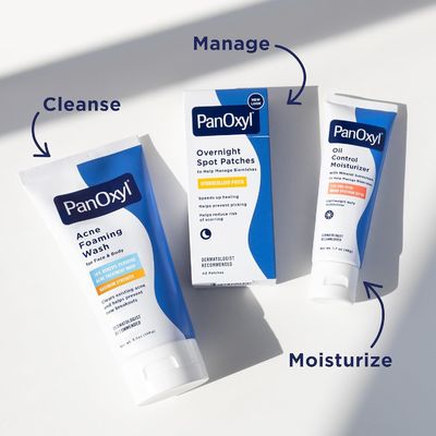 Antimicrobial Benzoyl Peroxide Acne Foaming Wash Facial Cleanser Unscented