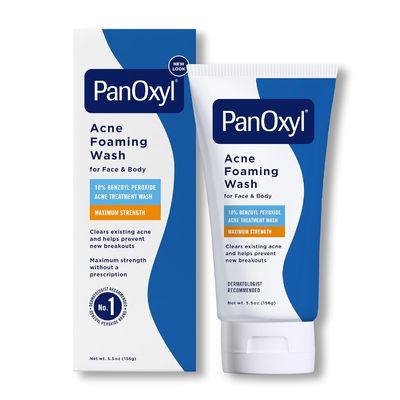 Antimicrobial Benzoyl Peroxide Acne Foaming Wash Facial Cleanser Unscented