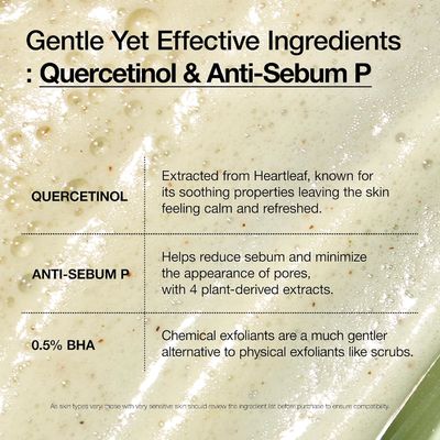 Korean Heartleaf Quercetinol Moisturizing Facial Cleanser Foam BHA Hyaluronic Acid Blackhead Remover 150ml 5.07oz