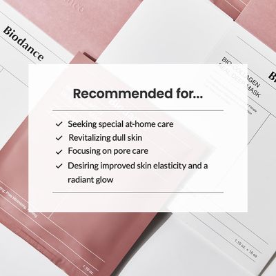 Bio Collagen Real Deep Hydrating Overnight Facial Treatment Mask Sheet Pore Minimizing