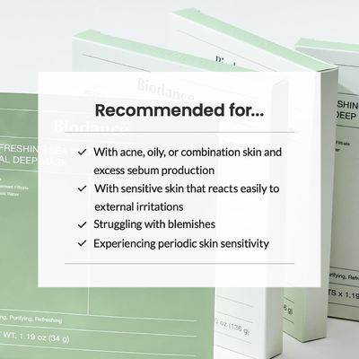 Refreshing Sea Kelp Real Deep Facial Treatment Mask Overnight Hydrogel gel Calming Blemish Care 1.19oz