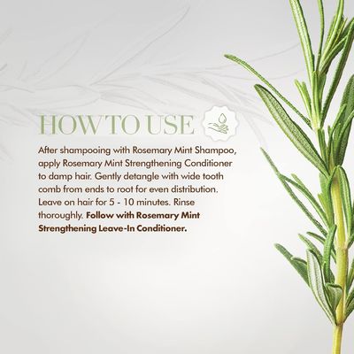 12 Ounce Biotin Infused Conditioner Rosemary Mint Strengthening Conditioner