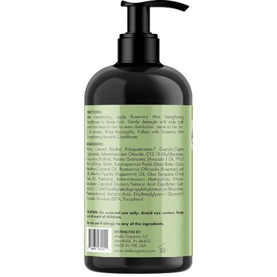 Hair Strengthening Rosemary Mint Conditioner Biotin Shampoo 12oz