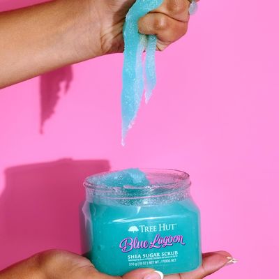 Légune bleue naturelle Shea Hyperpigmentation Exfoliateur de peau d'arbre
