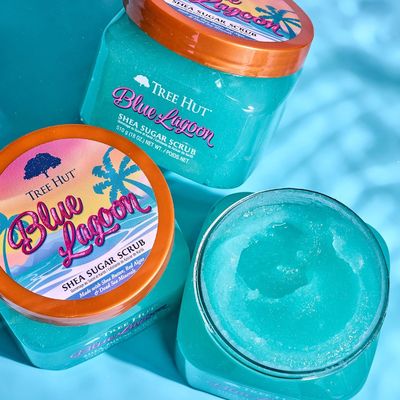 Légune bleue naturelle Shea Hyperpigmentation Exfoliateur de peau d'arbre