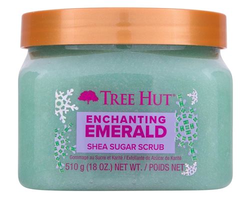 Enchanting Emerald Tree Hut Shea Sugar Scrub Body Exfoliator For Sensitive Skin
