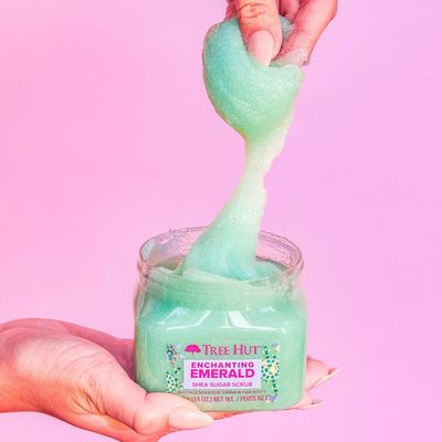 Enchanting Emerald Tree Hut Shea Sugar Scrub Body Exfoliator For Sensitive Skin