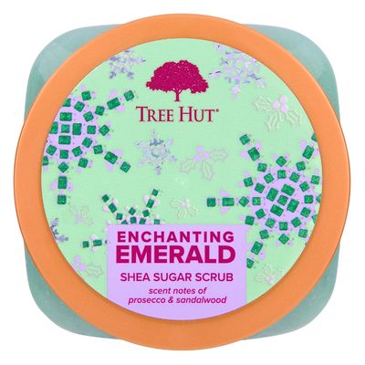 Enchanting Emerald Tree Hut Shea Sugar Scrub Body Exfoliator For Sensitive Skin