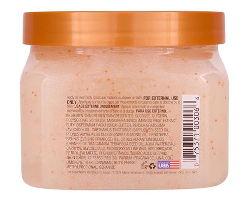 Body Tropical Mango 18oz Sugar Exfoliating Scrub Ultra Hydrating For Skin Brightening