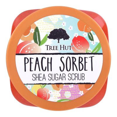 Shea Sugar Tree Hut Peach Sorbet Scrub Smoothing Moisturizing Body