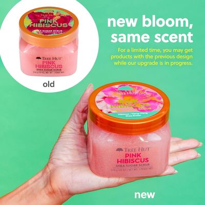 Tree Hut Pink Hibiscus Shea Sugar Scrub Exfoliating Body Scrub Butter 18oz In Bulk