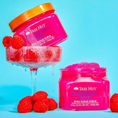OEM Organic Body Exfoliator For Dry Skin Tree Hut Raspberry Fizz Shea Sugar Scrub