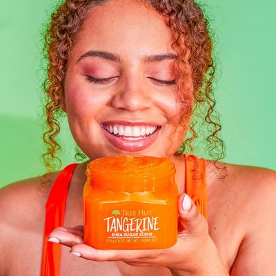 Paraben Free Tree Hut Tangerine Shower Body Scrub Exfoliating For Skin Whitening
