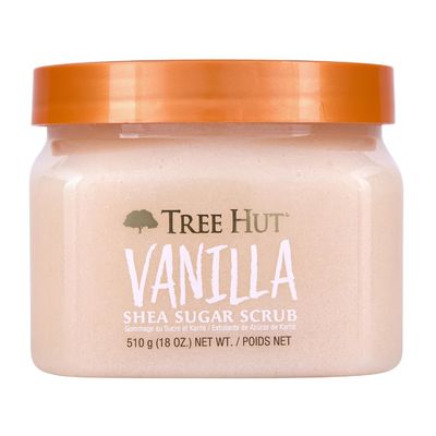 18oz Tree Hut Vanilla Shea Sugar Exfoliating Shea Butter Body Scrub Hydrating