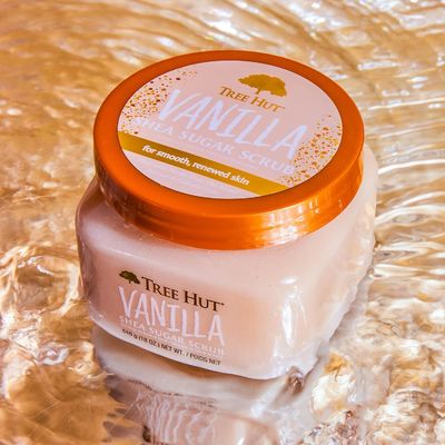 18oz Tree Hut Vanilla Shea Sugar Exfoliating Shea Butter Body Scrub Hydrating