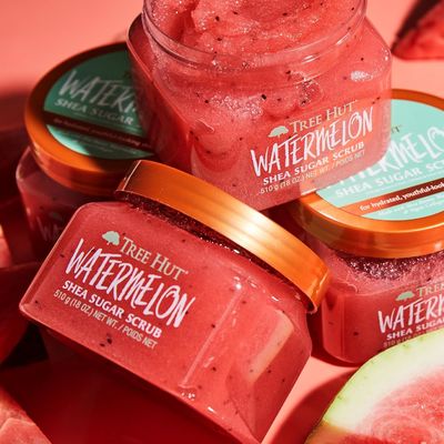 Dry Skin Watermelon Shea Sugar Scrub Natural Body Exfoliator 510g