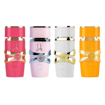 Lattafa Yara Collection 5 Piece Set Perfume Spray Liquid Fragrance For Women 100ML (3.4 OZ)