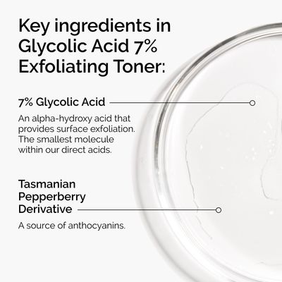 7% Glycolic Acid Exfoliating Toner for Daily Brightening and Smoothing