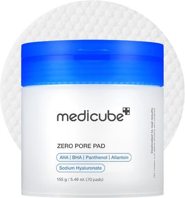 Breakout-Prone Skin Exfoliating Toner Pads Medicube Red Succinic Acid Panthenol Facial Peeling Pads with Niacinamide AHA BHA