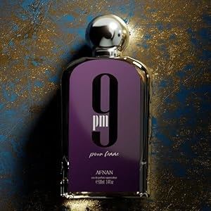 Afnan 9 Pm 3 Piece Set for Men, (3.4 Oz Eau De Parfum Spray + 5.0 Oz Shower Gel + 5.0 Oz Perfume Deodorant)
