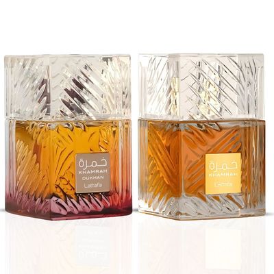 Lattafa Khamrah - Vanilla, Warm Spicy, Amber, Cinnamon Perfume Long-Lasting Fragrance for Unisex, 3.40 Ounce / 100 ml