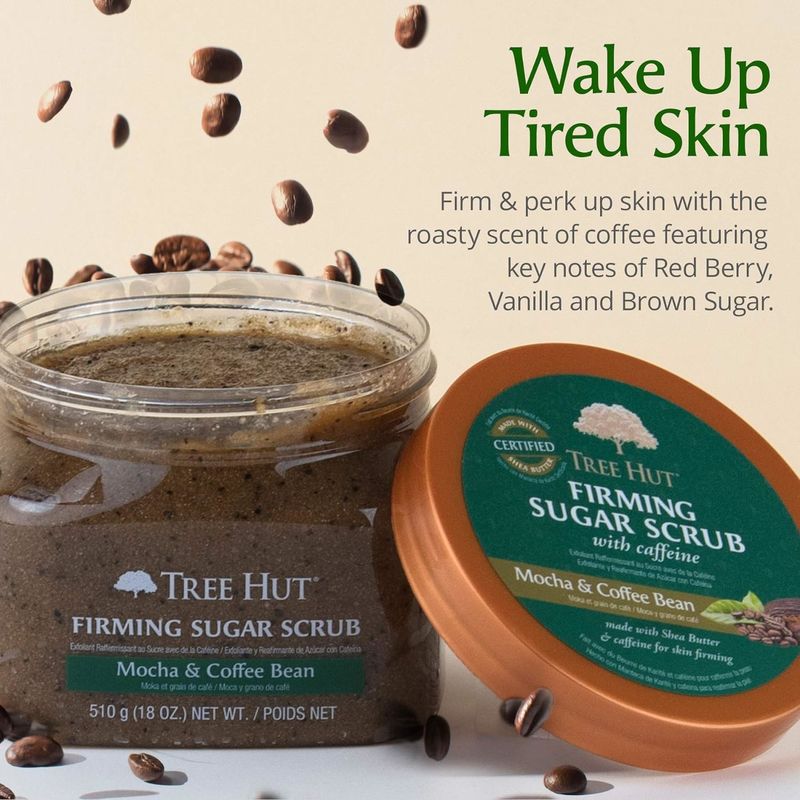 Ultra Hydrating Exfoliating Sugar Nourishing Body Scrub Mocha Coffee Bean For Skin Whitening